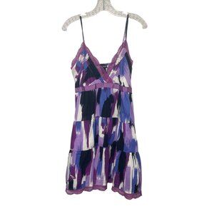 Wet Seal Sun Dress Womens XL Purple Sleeveless Summer Y2K Babydoll
